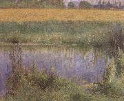 Wladyslaw Podkowinski Field of Lupins oil painting